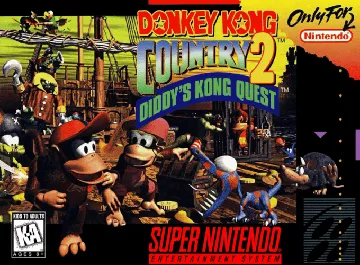 Donkey Kong Country 2 - Diddy's Kong Quest (USA) (En,Fr) (Rev 1) box cover front